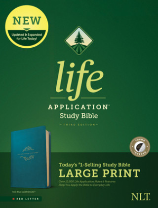 Book NLT Life Application Study Bible, Third Edition, Large Print (Leatherlike, Teal Blue, Indexed) Tyndale