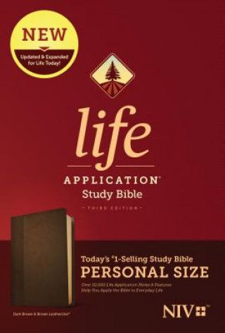 Book NIV Life Application Study Bible, Third Edition, Personal Size (Leatherlike, Dark Brown/Brown) Tyndale