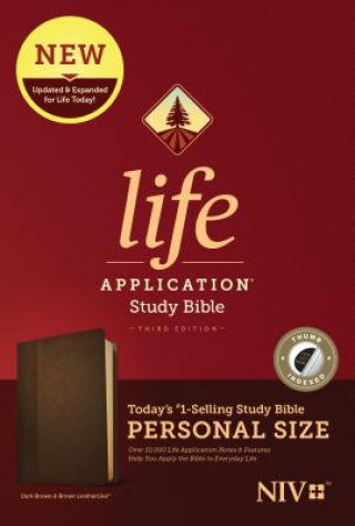 Kniha NIV Life Application Study Bible, Third Edition, Personal Size (Leatherlike, Dark Brown/Brown, Indexed) Tyndale