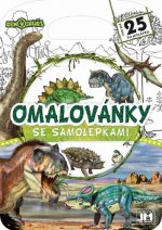 Kniha Omalovánky se samolepkami - Dinosauři neuvedený autor