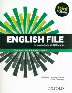 Könyv English File Intermediate Student's Book/Workbook MultiPack A - without CD-ROM Clive Oxenden