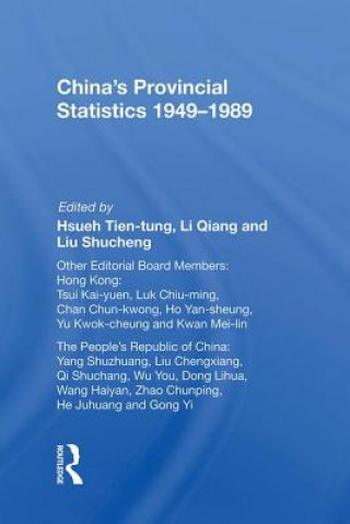 Carte China's Provincial Statistics, 1949-1989 Tien-tung Hsueh