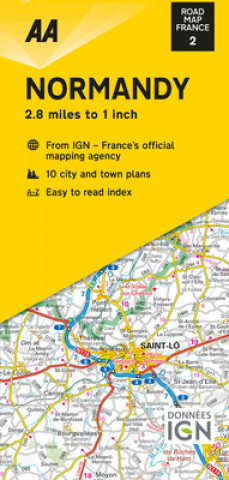 Tiskovina Road Map Normandy 