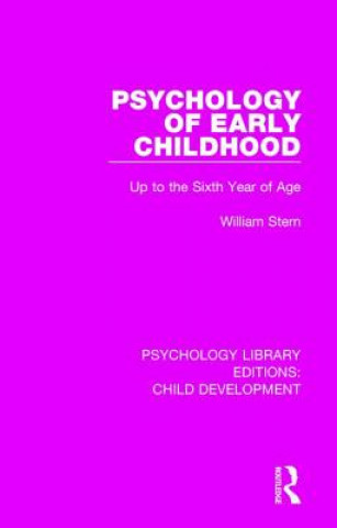 Kniha Psychology of Early Childhood William Stern