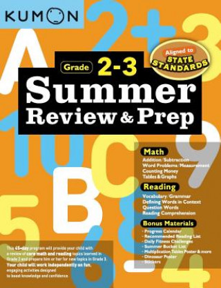 Könyv Summer Review & Prep: 2-3 Kumon