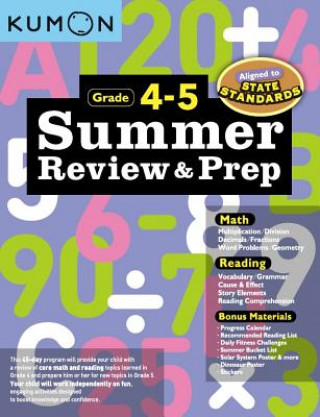 Könyv Summer Review & Prep: 4-5 Kumon