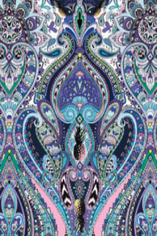 Artykuły papiernicze Karnet B6 z kopertą Purple Paisley 