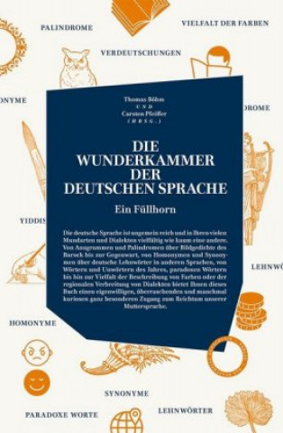 Kniha Die Wunderkammer der Deutschen Sprache Thomas Böhm
