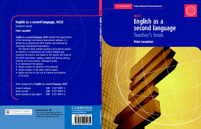 Livre English as a Second Language: IGCSE Teacher's Book Peter Lucantoni