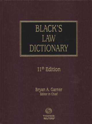 Book Black's Law Dictionary Bryan A. Garner