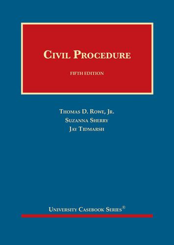 Knjiga Civil Procedure Thomas D. Rowe Jr.
