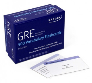 Könyv GRE Vocabulary Flashcards + Online Access to Review Your Cards, a Practice Test, and Video Tutorials Kaplan Test Prep