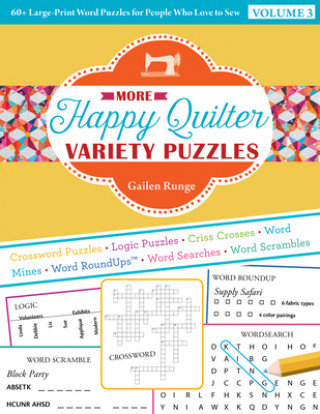 Buch More Happy Quilter Variety Puzzles-Volume 3 Gailen Runge