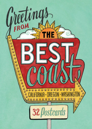 Hra/Hračka Greetings from the Best Coast: 32 Postcards Chandler O'Leary
