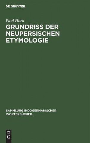 Book Grundriss der neupersischen Etymologie Paul Horn