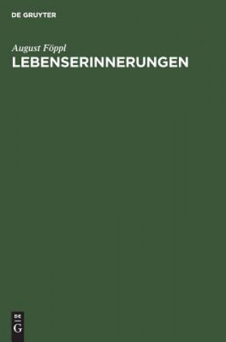 Kniha Lebenserinnerungen August Föppl