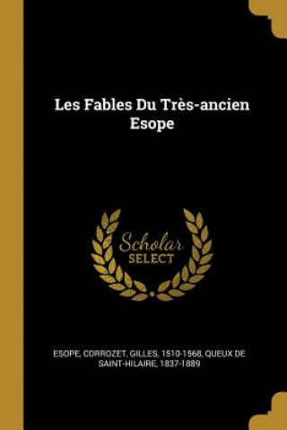 Carte Les Fables Du Tr?s-ancien Esope Esope