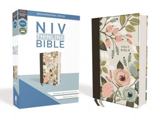 Kniha NIV, Thinline Bible, Cloth over Board, Floral, Red Letter, Comfort Print 