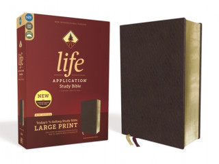 Book Niv, Life Application Study Bible, Third Edition, Large Print, Bonded Leather, Burgundy, Red Letter Edition 