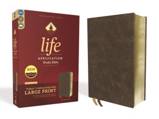 Книга Niv, Life Application Study Bible, Third Edition, Large Print, Bonded Leather, Brown, Red Letter Edition 