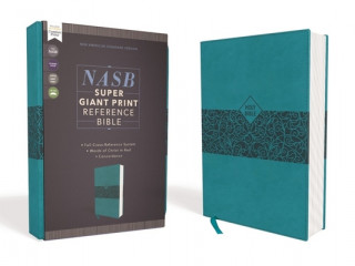 Könyv NASB, Super Giant Print Reference Bible, Leathersoft, Teal, Red Letter, 1995 Text, Comfort Print 