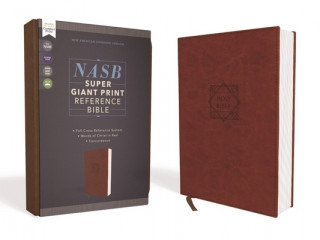 Könyv NASB, Super Giant Print Reference Bible, Leathersoft, Brown, Red Letter, 1995 Text, Comfort Print 