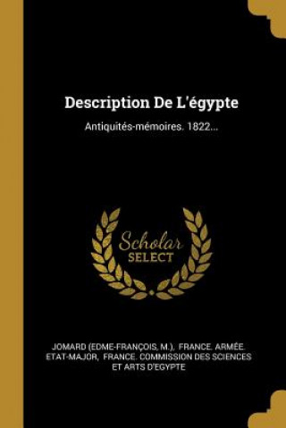 Книга Description De L'égypte: Antiquités-mémoires. 1822... Jomard (edme-Francois
