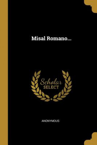 Könyv Misal Romano... 