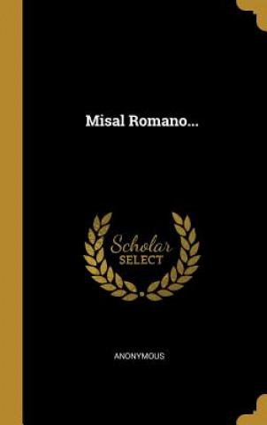 Kniha Misal Romano... 