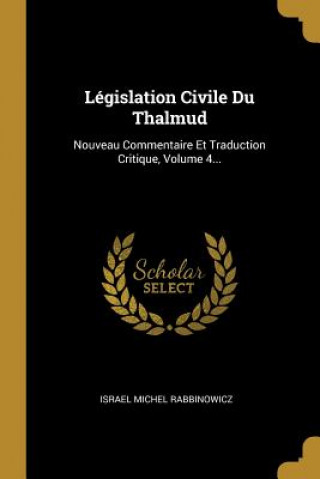 Buch Législation Civile Du Thalmud: Nouveau Commentaire Et Traduction Critique, Volume 4... Israel Michel Rabbinowicz