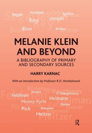 Carte Melanie Klein and Beyond Harry Karnac