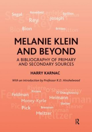 Kniha Melanie Klein and Beyond Harry Karnac