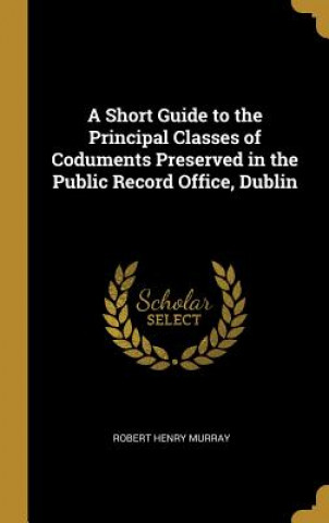 Kniha A Short Guide to the Principal Classes of Coduments Preserved in the Public Record Office, Dublin Robert Henry Murray