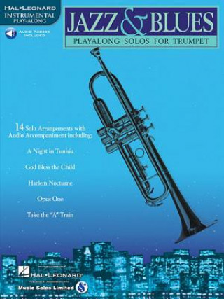 Libro Jazz & Blues: Play-Along Solos for Trumpet [With] Hal Leonard Corp