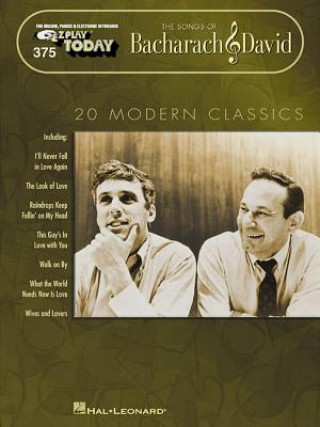 Książka The Songs of Bacharach & David: E-Z Play Today Volume 375 Burt Bacharach