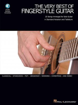 Könyv The Very Best of Fingerstyle Guitar: 25 Songs Arranged for Solo Guitar in Standard Notation and Tablature [With CD (Audio)] Hal Leonard Corp