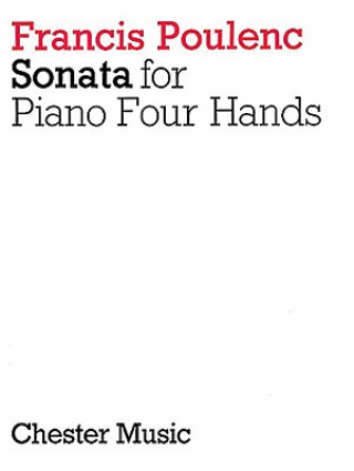 Kniha Sonata for Piano 4 Hands Francis Poulenc