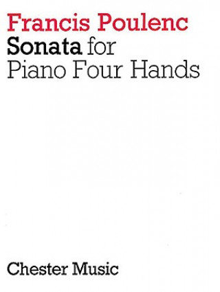 Libro Sonata for Piano 4 Hands Francis Poulenc