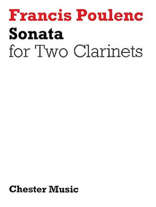 Kniha Sonata for Two Clarinets Francis Poulenc