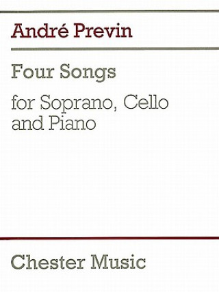 Könyv 4 Songs: For Soprano, Cello & Piano Andre Previn