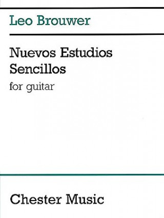 Book Nuevos Estudios Sencillos: For Guitar Leo Brouwer