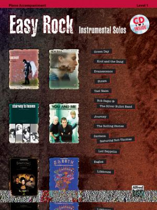 Carte Easy Rock Instrumental Solos, Level 1: Piano Acc., Book & CD [With CD (Audio)] Bill Galliford
