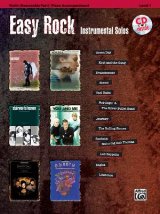 Carte Easy Rock Instrumental Solos for Strings, Level 1: Violin, Book & Online Audio/Software [With CD (Audio) and Piano Accompaniment] Bill Galliford