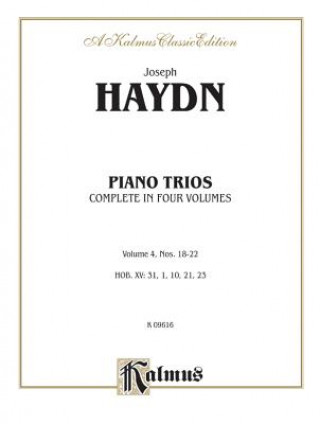 Kniha Trios for Violin, Cello and Piano, Vol 4: Nos. 18-22 Franz Joseph Haydn