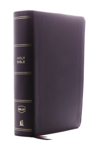 Könyv NKJV, Single-Column Reference Bible, Genuine Leather, Black, Red Letter Edition, Comfort Print Thomas Nelson