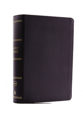 Książka NKJV, Compact Single-Column Reference Bible, Genuine Leather, Black, Red Letter Edition, Comfort Print Thomas Nelson