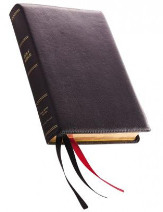 Książka KJV, Reference Bible, Giant Print, Premium Leather, Black, Sterling Edition, Comfort Print Thomas Nelson