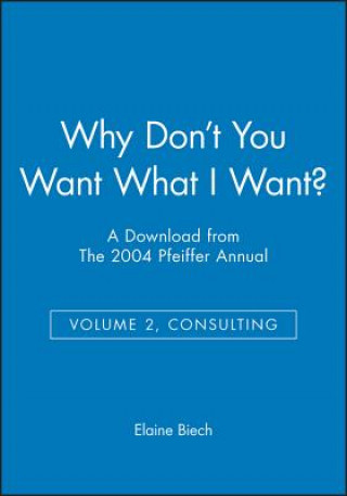 Buch Why Don't You Want What I Want?: A Download from the 2004 Pfeiffer Annual (Volume 2, Consulting) Elaine Biech