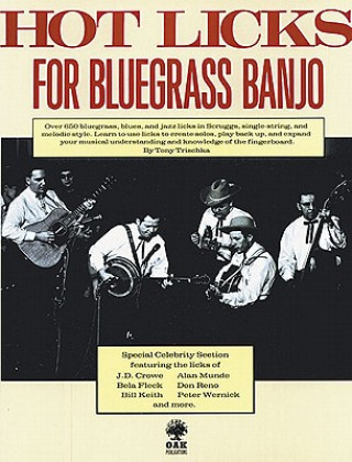 Book Hot Licks for Bluegrass Banjo Tony Trischka