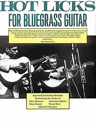 Book Hot Licks for Bluegrass Guitar Orrin Star